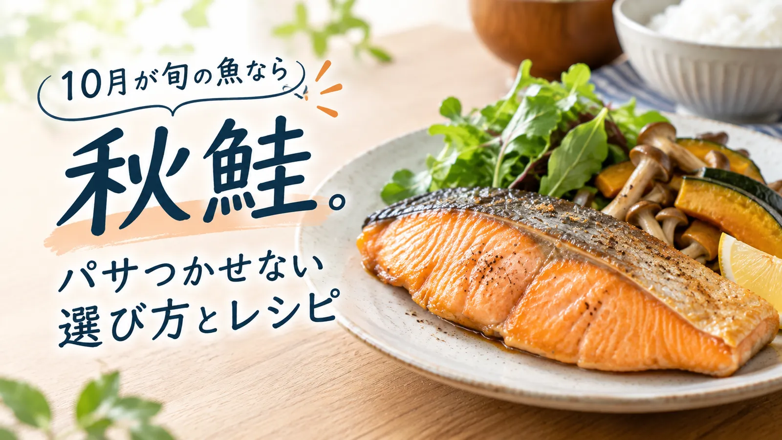 10月が旬の魚なら「秋鮭」。パサつかせない選び方とレシピ